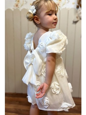 Baby Animals Kız Bebek Kız Çocuk Doğum Günü Parti Düğün Elbise Kısa Kol Tüllü Tütülü Tütü Astarlı