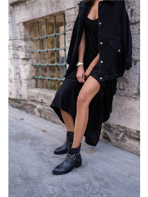 Angelina Jones Sesko Kadın Nude Gercek Suet Bootıe