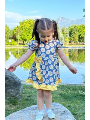 Baby Animals Kız Bebek Elbise Kız Çocuk Elbise Doğum Günü Parti Düğün Elbise Dantelli Kısa Kol astarlı elbise