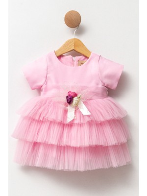 Baby Animals Kız Bebek Kız Çocuk Doğum Günü Parti Düğün Elbise Kısa Kol Kolsuz Fırfırlı Tüllü Tütülü Tütü Astarlı