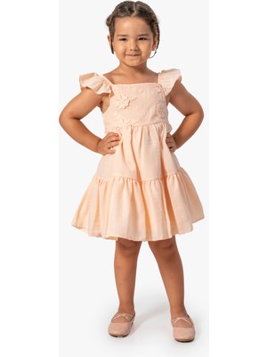 Baby Animals Kız Bebek Elbise Kız Çocuk Elbise Doğum Günü Parti Düğün Elbise Kısa Kollu Astarlı Leopar Elbise