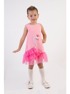 Baby Animals Kız Bebek Kız Çocuk Doğum Günü Parti Düğün Elbise Kolsuz Fırfırlı Tüllü Tütülü Tütü Astarlı