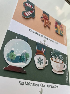 Tiny Stories TR Mıknatıslı Kitap Ayracı - Yılbaşı, Kış Temalı