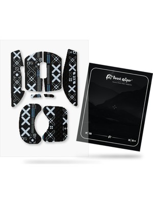 Beast eSpor (Logi) Superlight 1 ve 2 - Grip Tape - Kaymaz Bant - Siyah