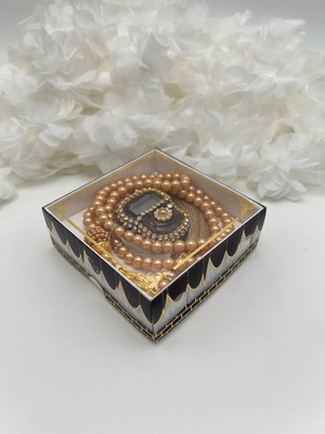 Hediyelik Taşlı Zikirmatik ve Tesbih Seti Kutulu