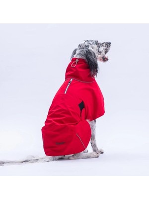 Pawstar Kırmızı Colombia Prime Su Geçirmez Orta-Büyük Irk Köpek Pratik Yağmurluk