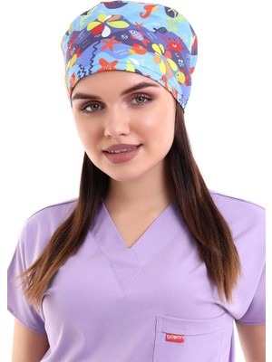 Dijital Desenli Bone - 6530 Deniz Canlıları