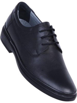 Baloğlu 71 Siyah Lz Kauçuk %100 Deri Erkek Klasik Ayakkabı