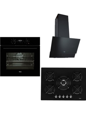 Teka Siyah Ankastre Set ( Hak 625 Bk Börekşefim  - Atv 60 Siyah - Teka Hf Lux 70 5g Aı Al Tr Cı Ankastre Ocak )