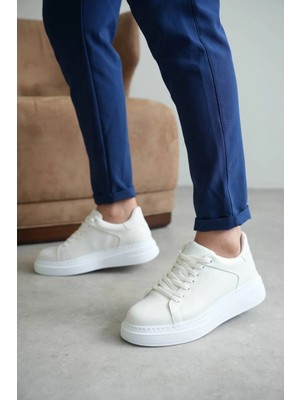Zerenyus Zrk-B2 Beyaz Günlük Tarz Erkek Sneaker