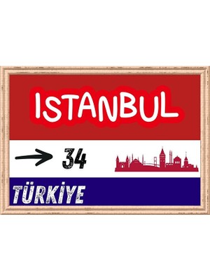 Özcan Tasarım Istanbul Tablo - Retro Tablo