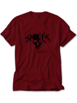 Skrillex Punisher Kırmızı Tişört Liyada