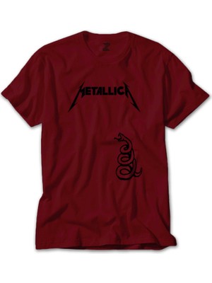 Metallica Snake Kırmızı Tişört Liyada