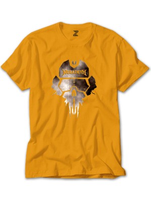 Megadeth Steel Skull Sarı Tişört Liyada