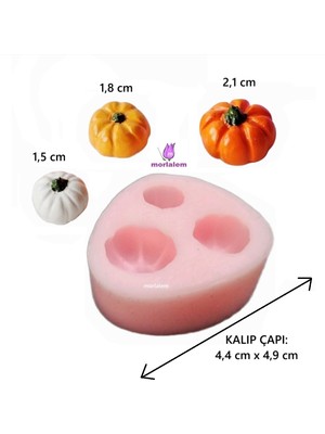 Morlalem 3 Boy Minyatür Kabak Silikon Kalıp K-856