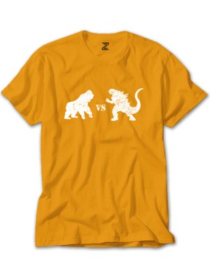 Godzilla Vs King Kong Sarı Tişört Liyada