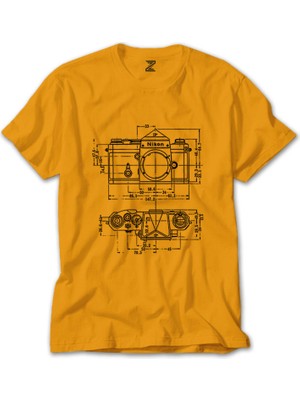 Photographer Nikon Blueprint Sarı Tişört Liyada