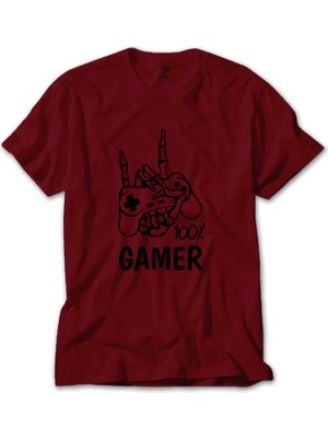 Gamer %100 Kırmızı Tişört Liyada