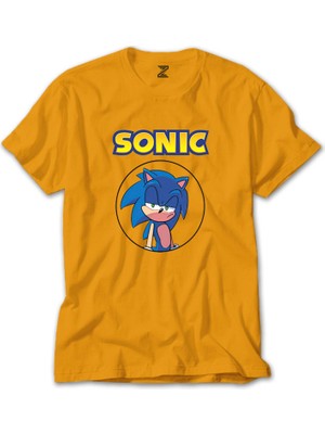 Sonic Cartoon Sarı Tişört Liyada