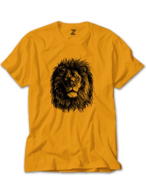 Aslan Siyah Sarı Tişört Liyada