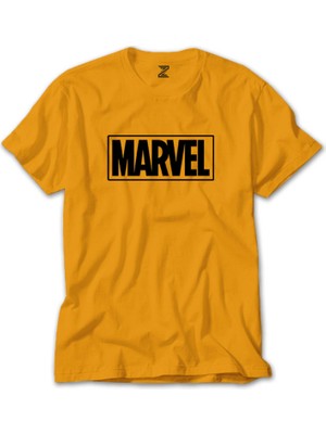 Marvel Logo Sarı Tişört Liyada