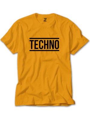 Techno Sarı Tişört Liyada