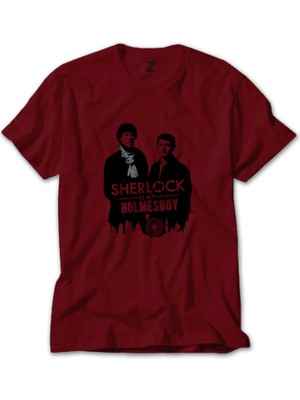 Sherlock Holmes Boys Kırmızı Tişört Liyada