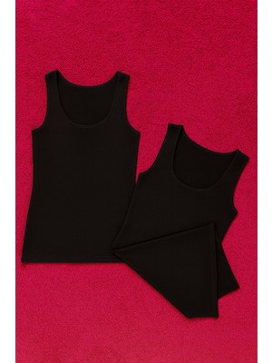 Alissa Kadın Modal Pamuklu Likralı Kalın Askılı 2'li Atlet W6K6K0T1KA