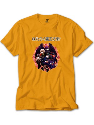 Hataraku Maou Sama Sarı Tişört Liyada