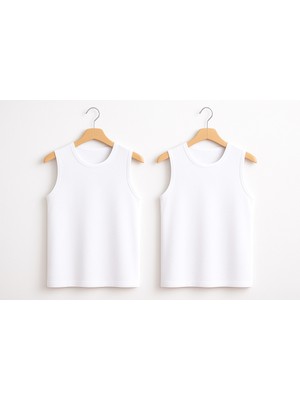 Alissa Erkek %100 Pamuklu Ribana 2'li Bisiklet Yaka Kolsuz Body W2IK1L1KK7E.2LI