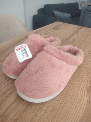 Gezer Kadın Peluş Ev Terliği – Yumuşak Tabanlı Sıcak Tüylü Panduf