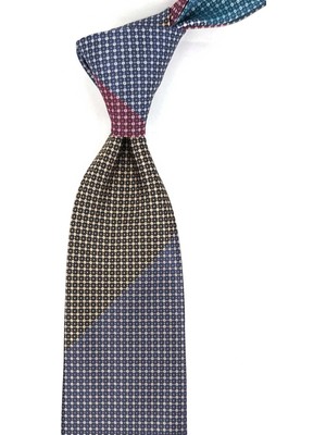 Kravatkolik Nokta Desen Çok Renkli Patchwork Kravat KK13281