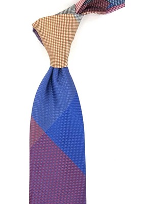 Kravatkolik Nokta Desen Çok Renkli Patchwork Kravat KK13251