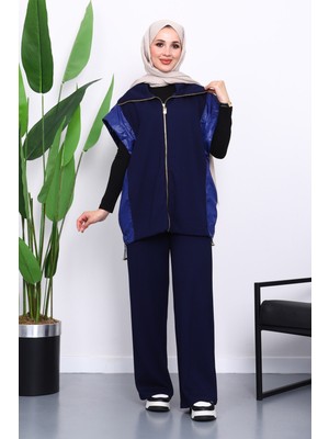İmaj Butik Lacivert Yelek Pantolonlu Takım