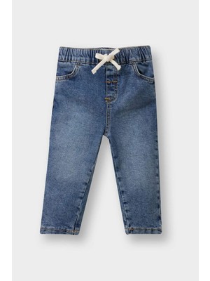 DeFacto Erkek Bebek Beli Bağcıklı Jean Pantolon F3790A525AU
