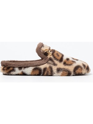 Kadın Terlik/ Panduf ( Ev ) ANAI146-MK Macarena Leopardo Camel