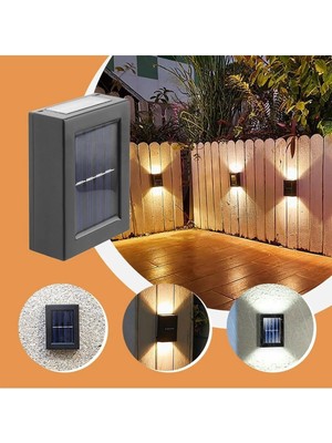Eser Ticarett Çift Taraflı Solar LED Aydınlatma – Güneş Enerjili Bahçe, Balkon ve Dış Mekan Işığı