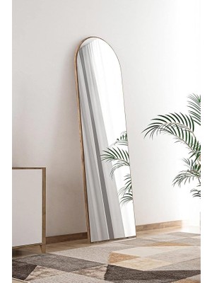 Design Ceviz Antre Koridor Konsol Duvar Salon Banyo Wc Ofis Yatak Odası Boy Ayna 40X120 cm