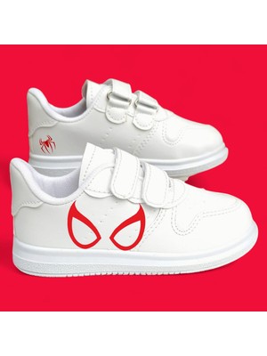 Bhk Desing Kırmızı Maske Baskılı Erkek Çocuk Spor Ayakkabı Sneaker