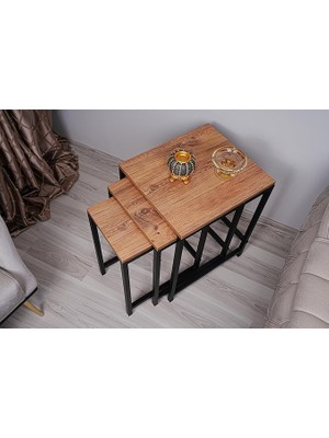 Furniture Zigon Sehpa (3'lü) (Atlantik Çam)