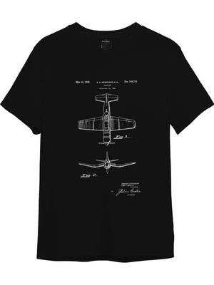 The Lucid Lab  F4U Corsair Tişört - Siyah