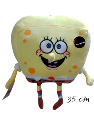 Top Rock Store Sünger Bob Peluş Oyuncak Organik Kumaş 35 cm Hediyelik Uyku Arkadaşı