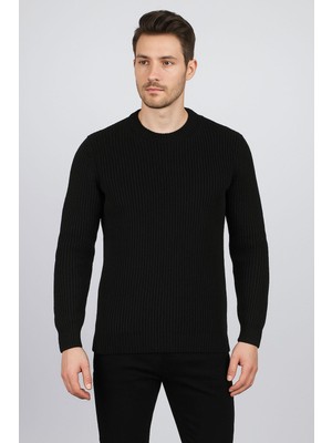 Classics Men Huffa Slim Fit Bisiklet Yaka Uzun Kol Erkek Triko - 7429