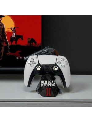 Valyria Store Red Dead Redemption Temalı Oyun Kolu Tutucu | Ps5 / Ps4 / Xbox Joystick Standı | 3D Baskı
