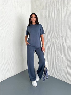 Bella Breeze Kadın Modal Kumaş Kısa Kollu T-Shirt Eşofman Takımı