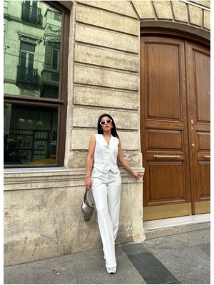 Bella Breeze Kadın Klasik Yelek Pantolon Takım Elbise