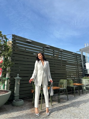 Bella Breeze Kadın Taş Detaylı Ceket Pantolon Takım Elbise