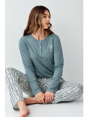 Arnetta Kadın Yeşil Pijama Takımı