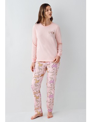 Rolypoly Kadın Pembe Pijama Takımı