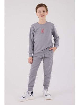 Rolypoly Erkek Çocuk Gri Eşofman Takımı